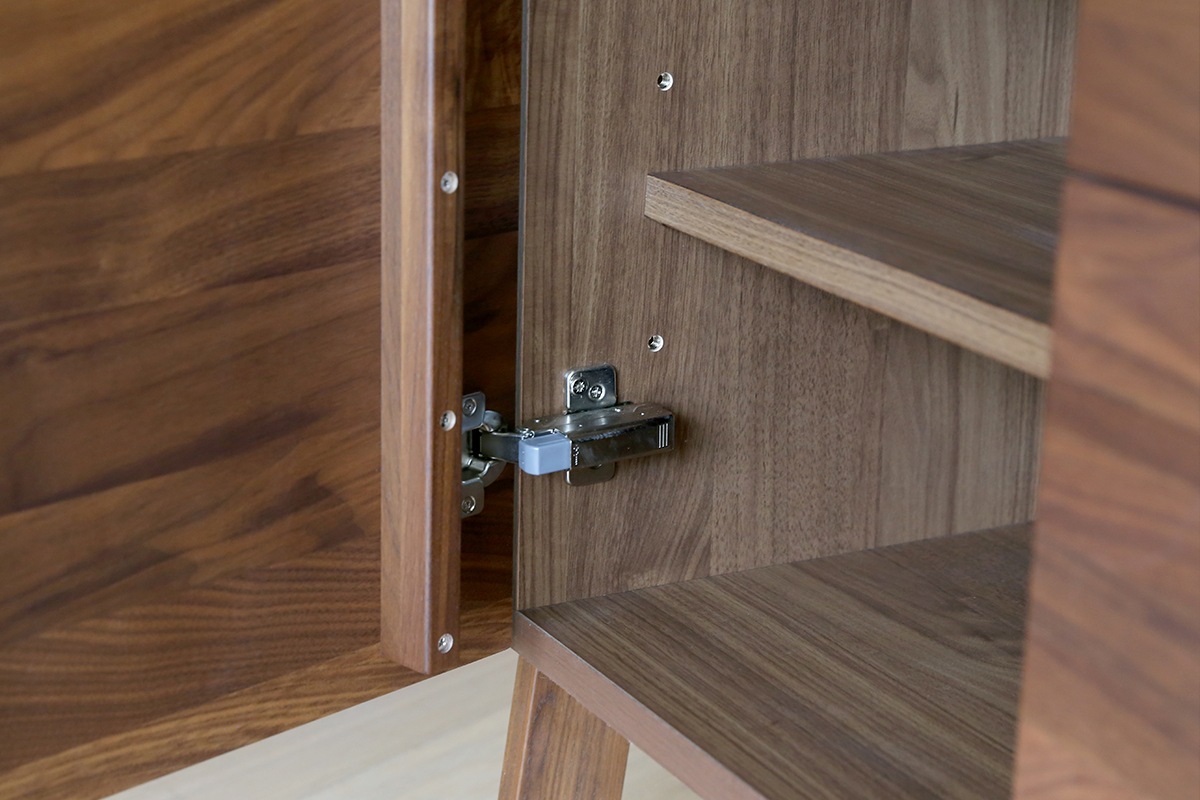 LEIRIA 84キャビネット 引出＋扉  ウォルナット