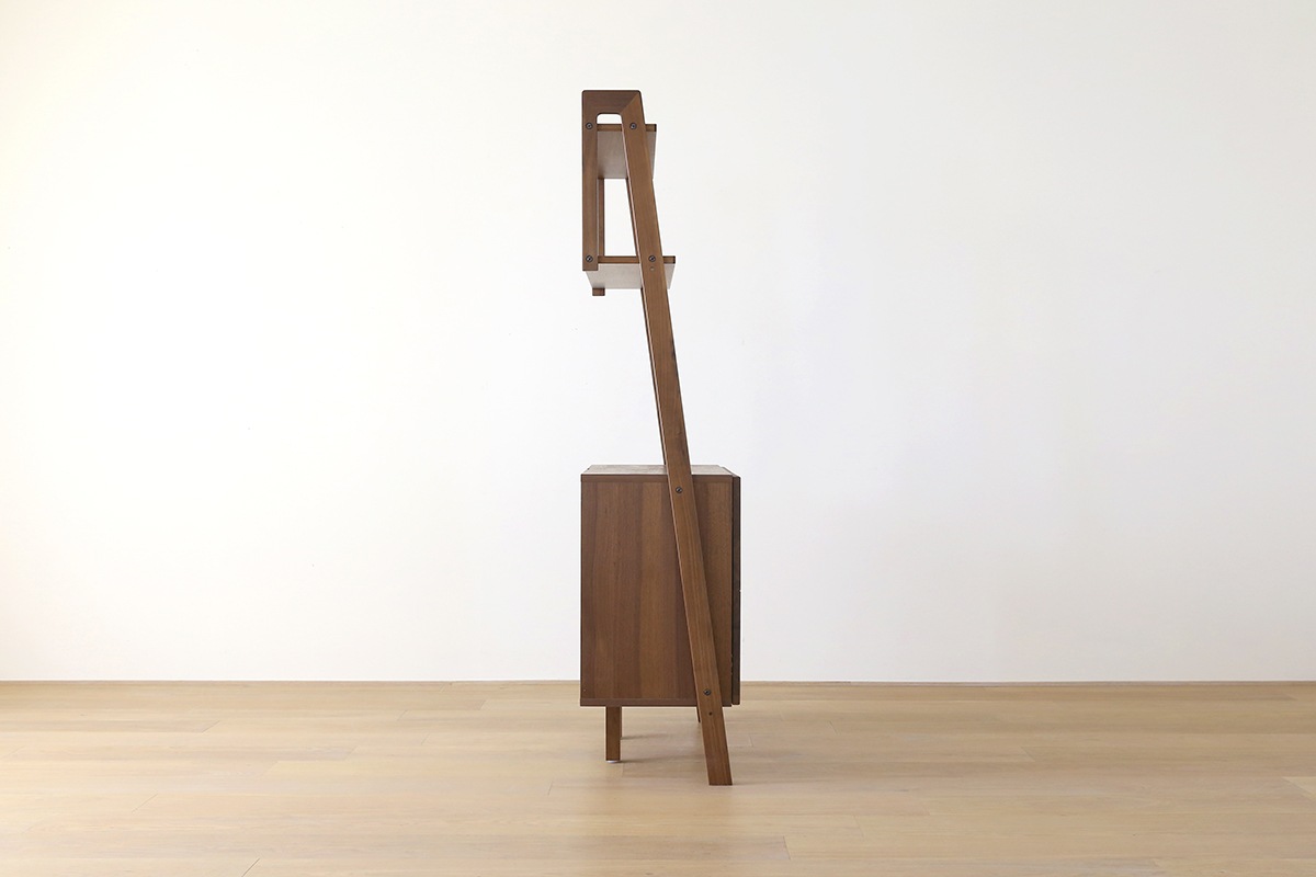 LEIRIA 84キャビネット 引出＋扉  ウォルナット