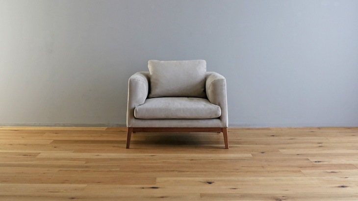 ON+OFF オントフ 1人掛けソファ グレー