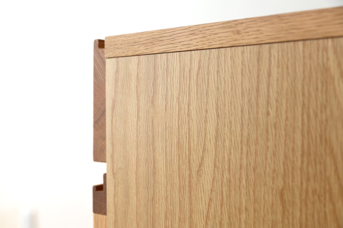 LECCE 120薄型キャビネット オーク