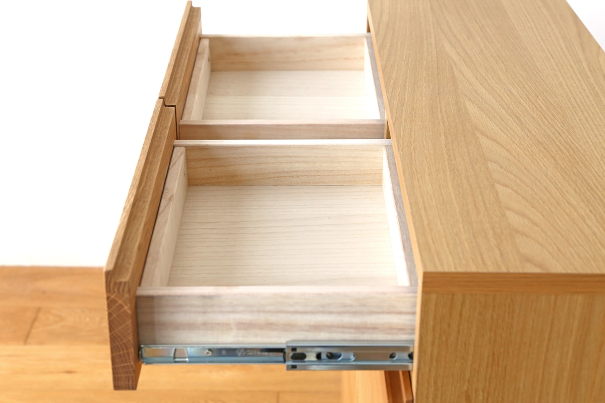 LECCE 120薄型キャビネット オーク