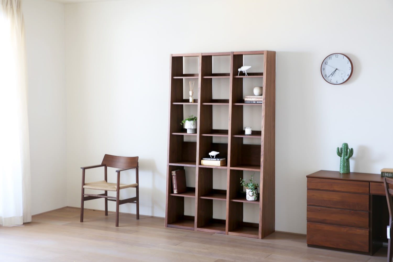 GALLE ガレ SHELF SET3 幅117cm (41本棚 (右加工あり) + 35 本棚 パーツ + 41 本棚 (左加工あり))