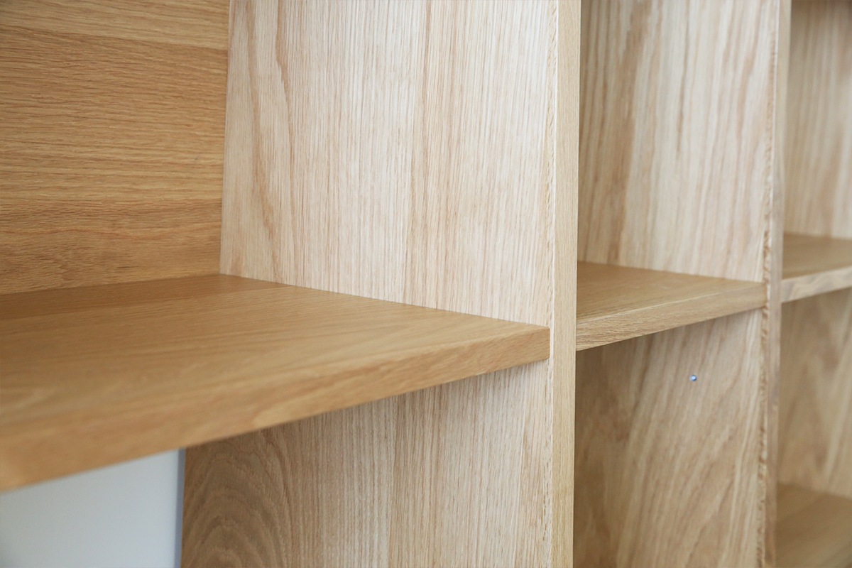 GALLE 41 本棚 (右加工あり) + 35 本棚 パーツ + 41 本棚 (左加工あり) 幅 117cm