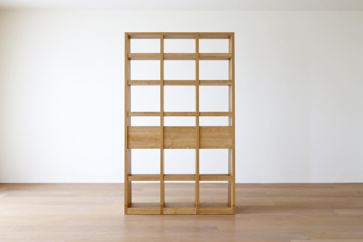 GALLE 41 本棚 (右加工あり) + 35 本棚 パーツ + 41 本棚 (左加工あり) 幅 117cm