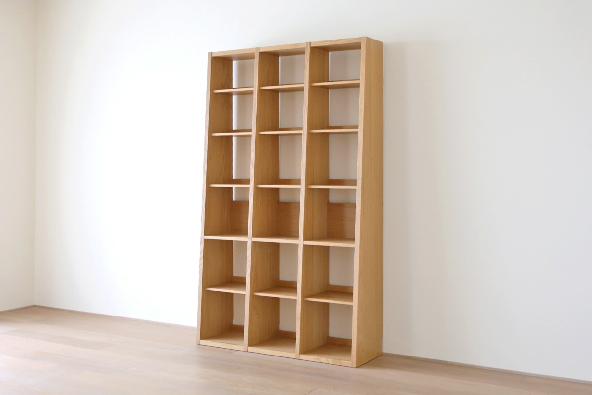 GALLE 41 本棚 (右加工あり) + 35 本棚 パーツ + 41 本棚 (左加工あり) 幅 117cm