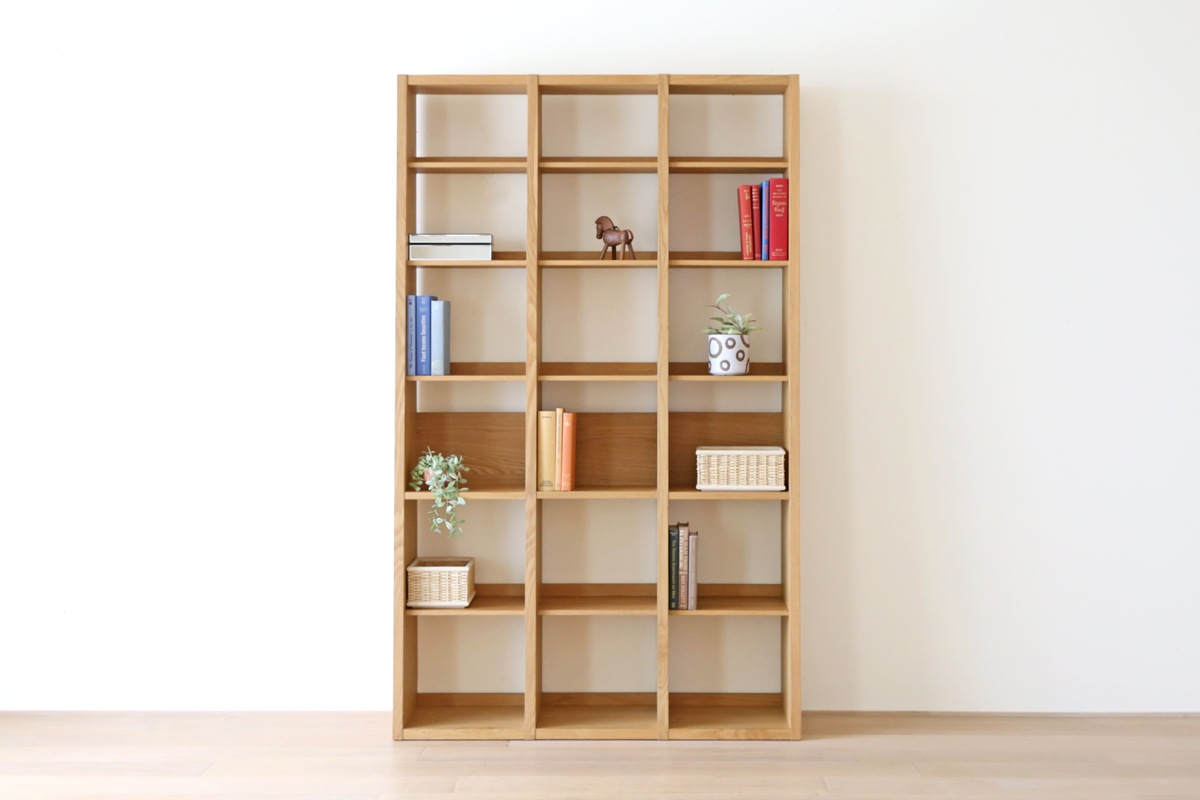 GALLE 41 本棚 (右加工あり) + 35 本棚 パーツ + 41 本棚 (左加工あり) 幅 117cm