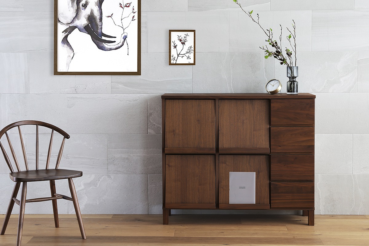 【廃番10%OFF】LECCE 105マガジンラック ウォルナット