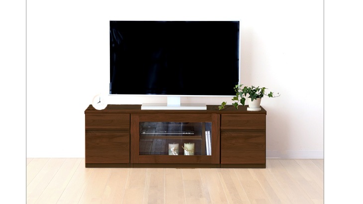ASTER アスター TV SET2 120TV天板 + 30TVチェスト + 60TVガラス扉 + 30TVチェスト 