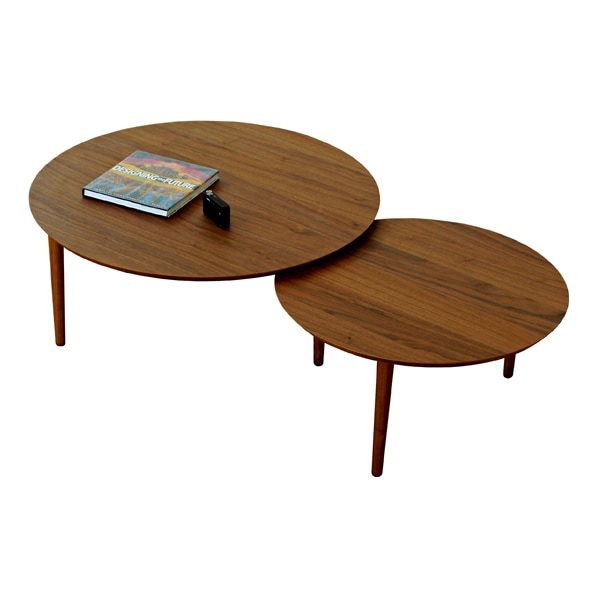 BALLOON バルーン LIVING TABLE 90-2枚テーブル 伸長式 ウォルナット