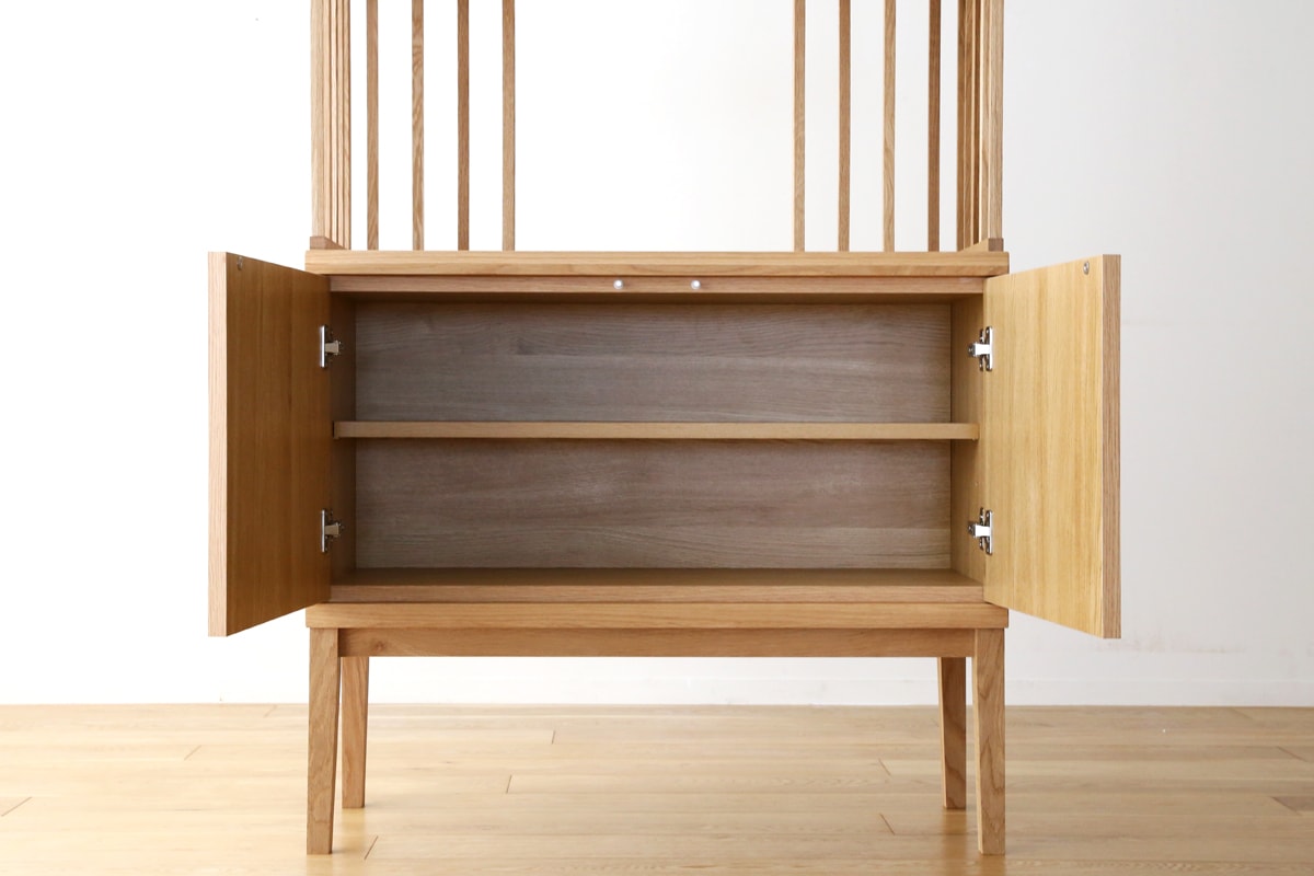 TONG W90天板 + W92H32・42オープンラック + W90棚板 + W90H32・42オープンラック + W90棚板 + W90H32・42オープンラック + W90キャビネット + W90棚付き脚