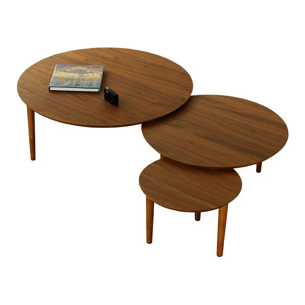 BALLOON LIVING TABLE 90-3枚 伸長式 ウォルナット