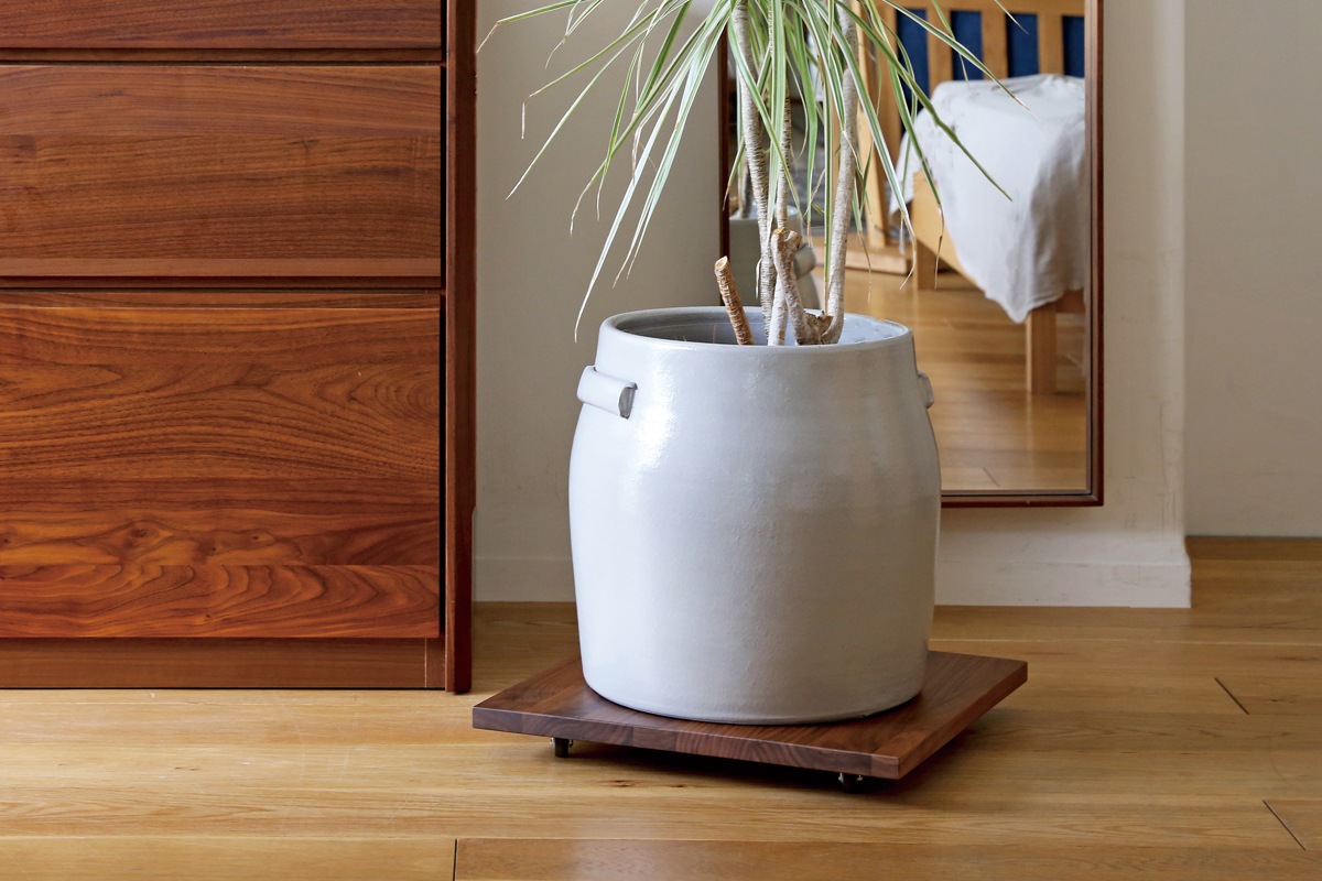 PLANTER BASE 40角 ウォルナット