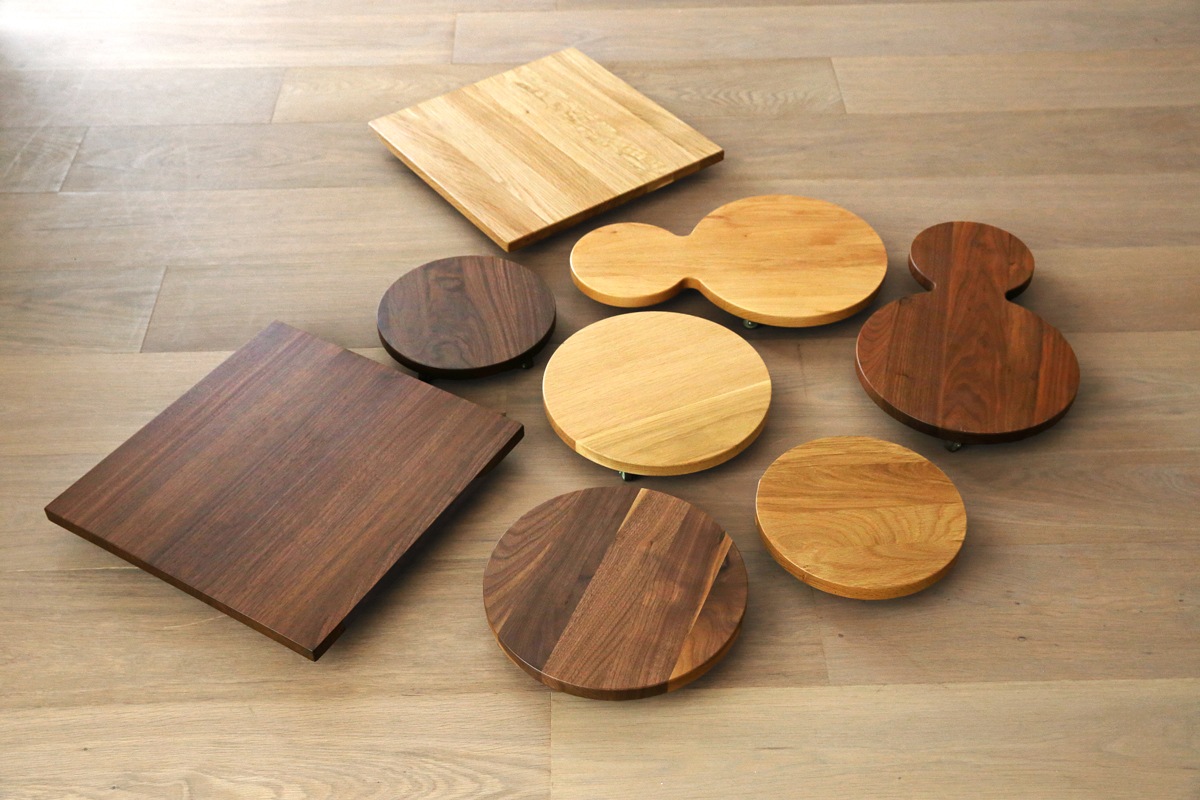 PLANTER BASE 40角 ウォルナット