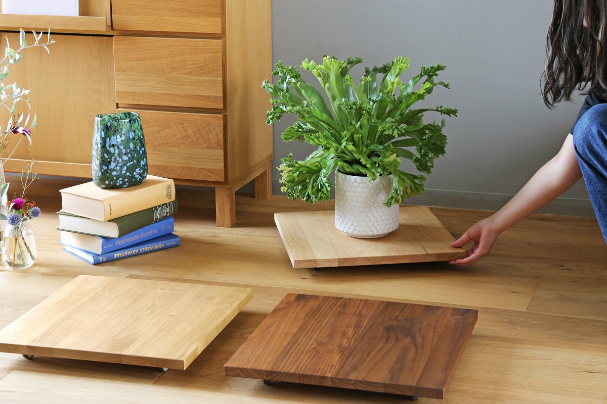 PLANTER BASE 40角 ウォルナット