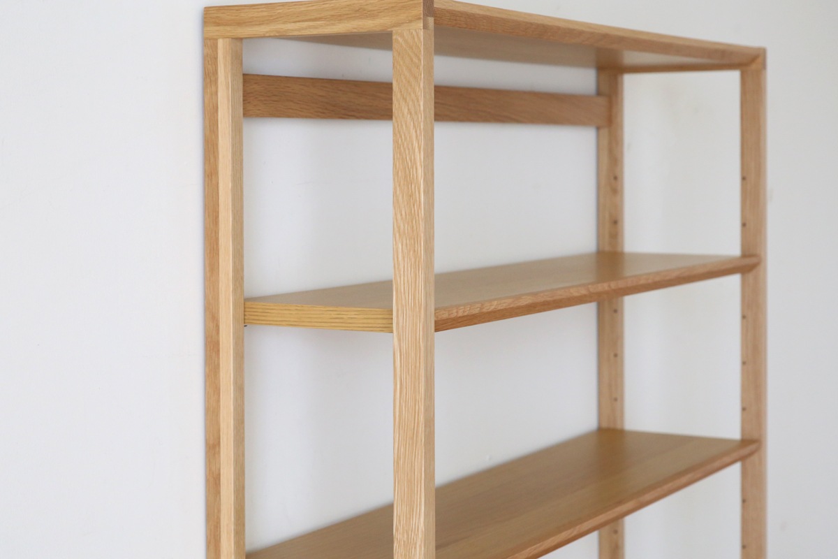 ASTER アスター DESK SET4 オーク (オーダー突板天板 (幅90cm 奥行き60cm) + 60デスク + 30チェスト + 90ラック) 天板のみ受注生産 ※チェア別売