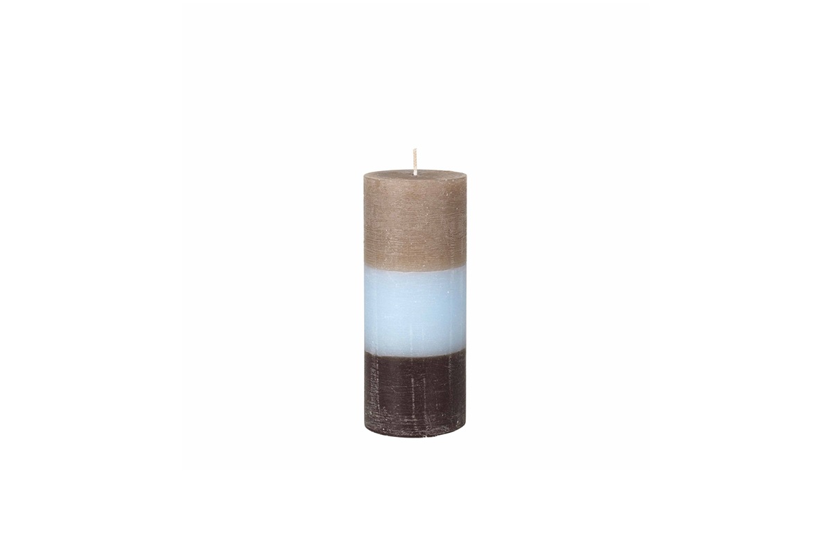 PILLAR CANDLE 'RAINBOW' FUNGI SKY (HBC-215)