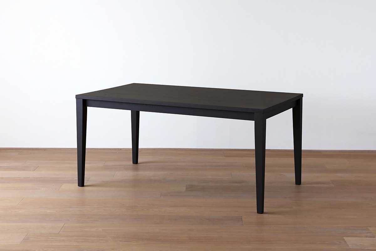 PLAIN DINING TABLE サイズオーダー オーク 黒塗装