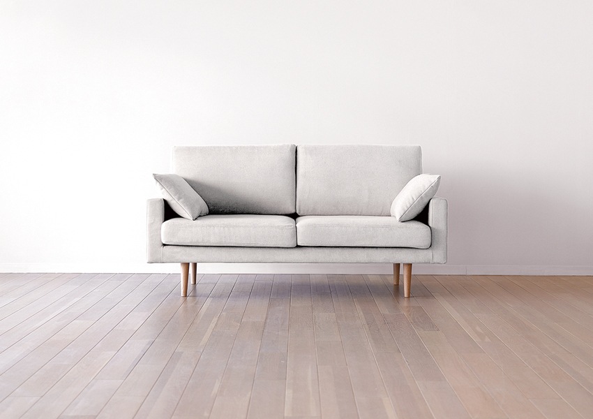 LEO SOFA 3人掛け アイボリー オーク脚/ウォルナット脚