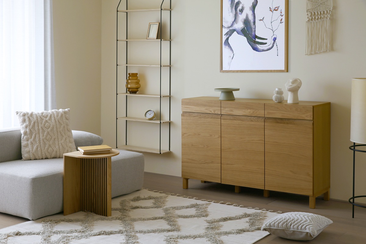 LECCE 134キャビネット オーク