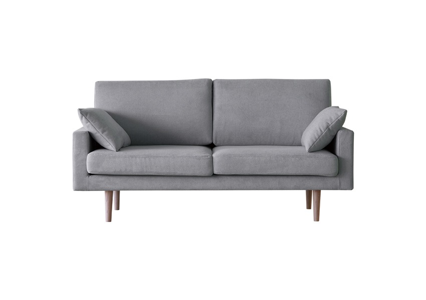 LEO SOFA 2.5人掛け グレー オーク脚/ウォルナット脚
