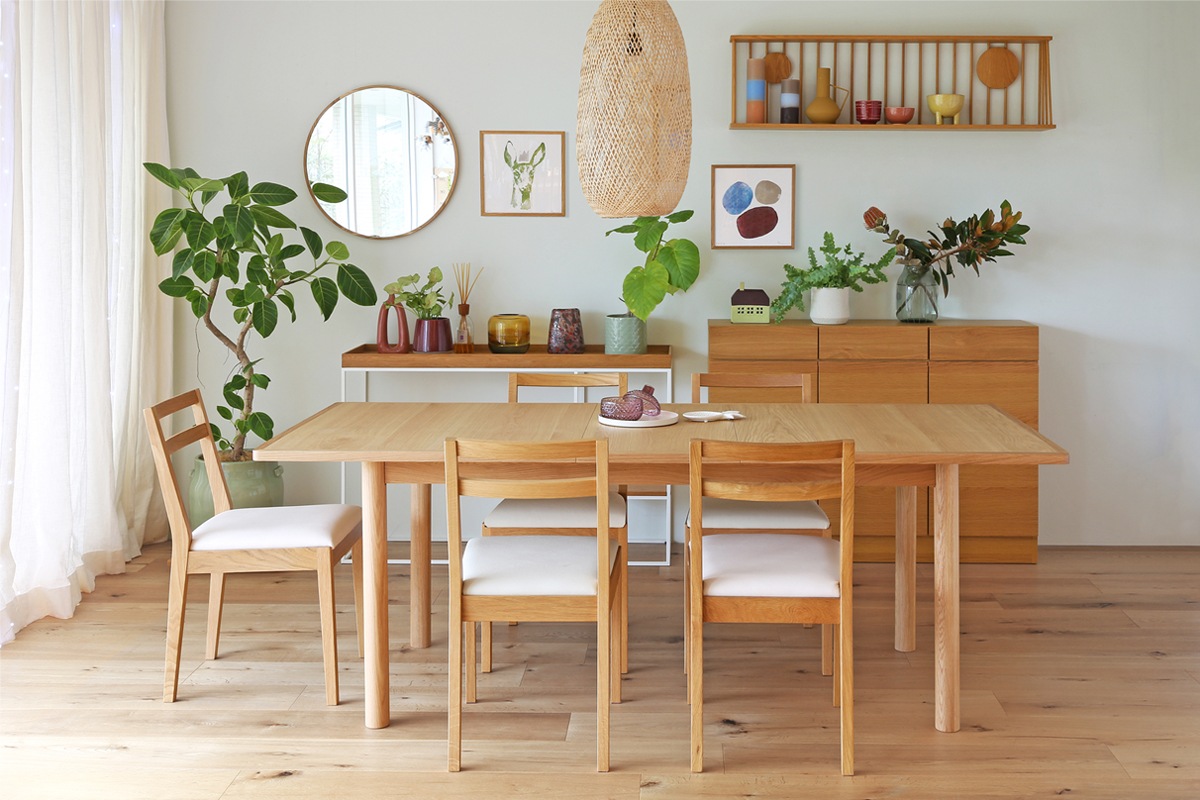 ORP DINING TABLE 伸長式 W140-180 オーク