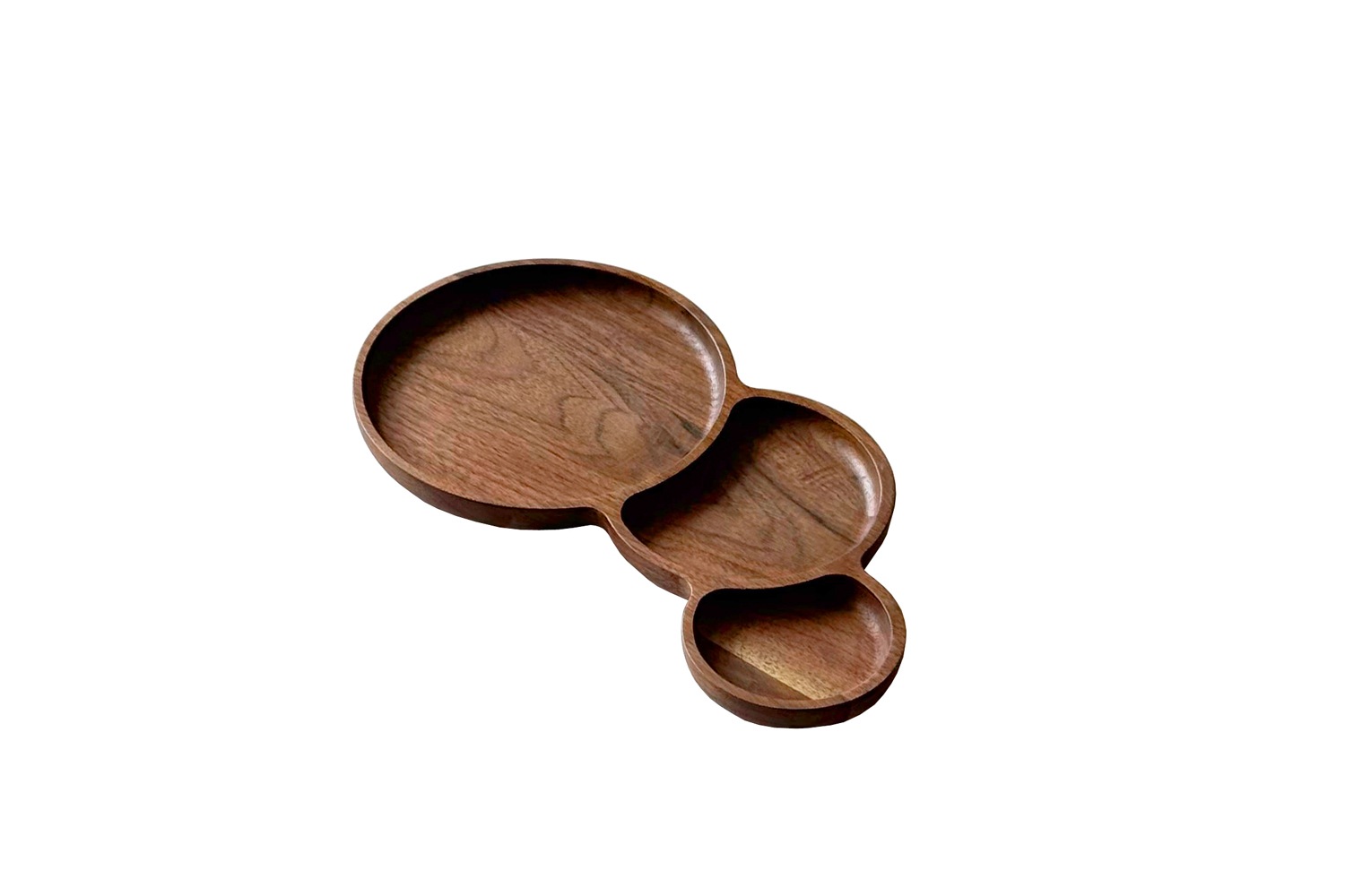 WOOD TRAY ウッドトレイ バルーントレイ3連 オーク/ウォルナット