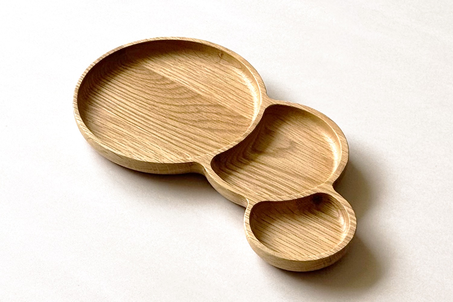 WOOD TRAY ウッドトレイ バルーントレイ3連 オーク/ウォルナット
