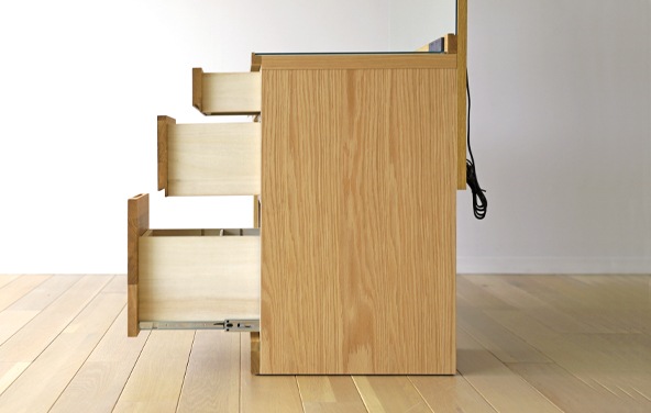 レッチェ 80ドレッサー(椅子付き)WO