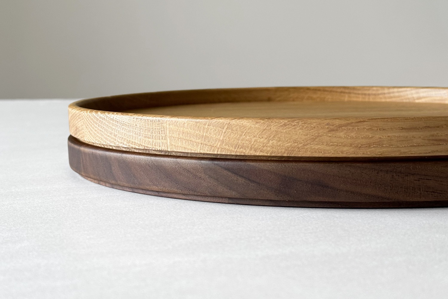 WOOD TRAY ウッドトレイ ラウンドトレイφ29cm オーク/ウォルナット