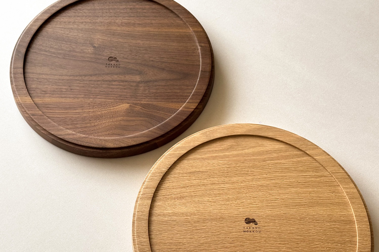 WOOD TRAY ウッドトレイ ラウンドトレイφ29cm オーク/ウォルナット