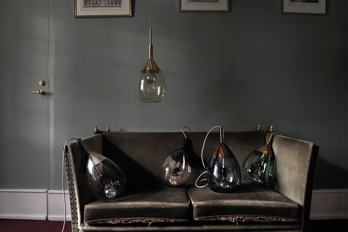 LUTE PENDANT LAMP-CHESTNUT BROWN φ14 (LEF-16)