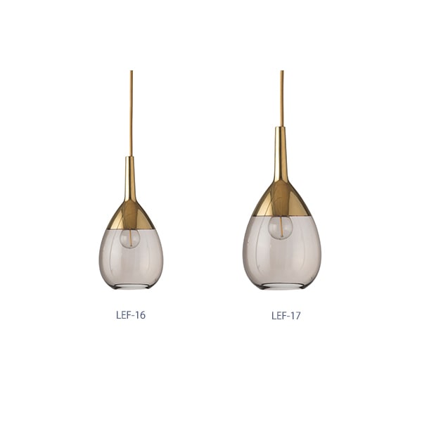 LUTE PENDANT LAMP-CHESTNUT BROWN φ14 (LEF-16)