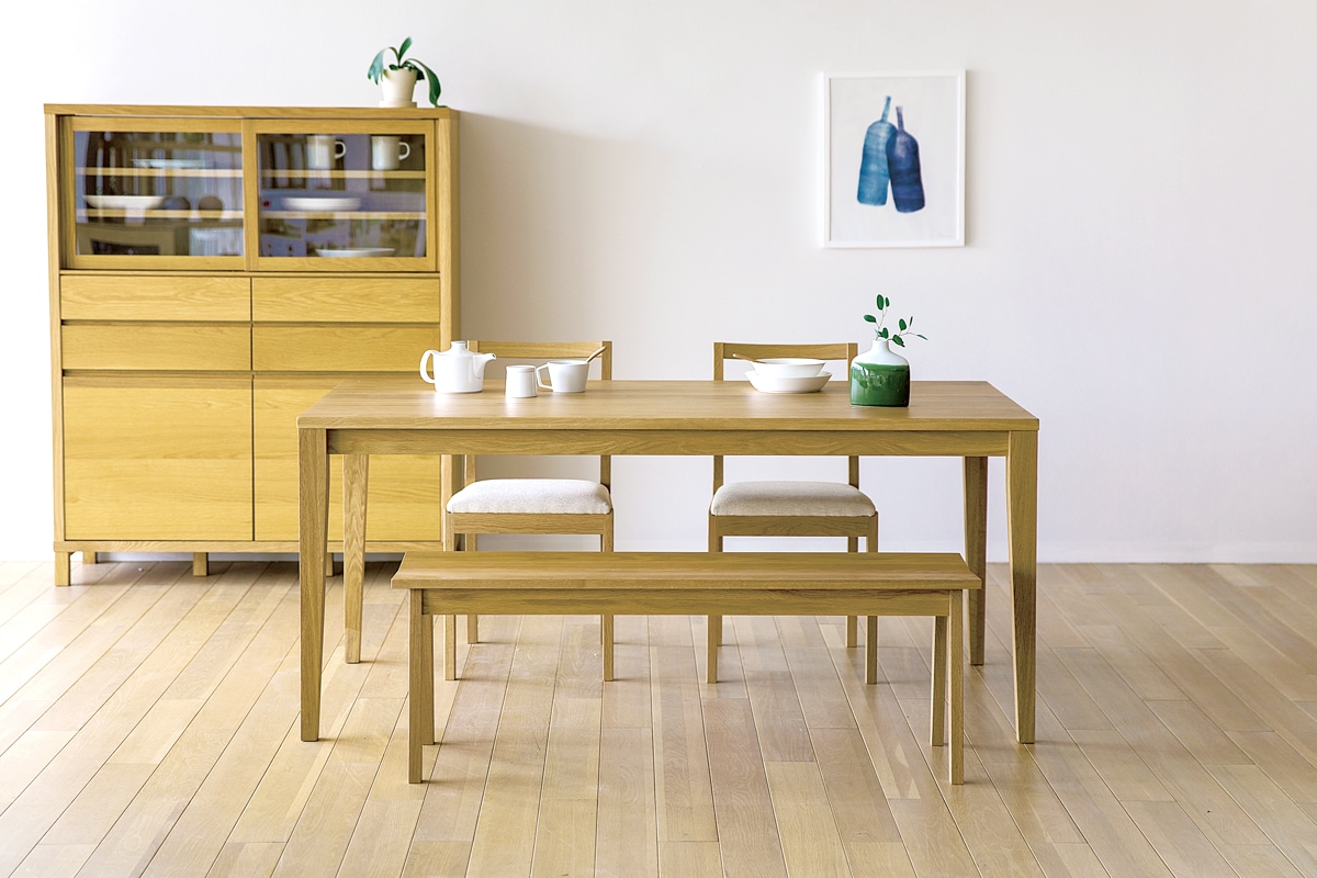 PLAIN DINING TABLE サイズオーダー ホワイトオーク