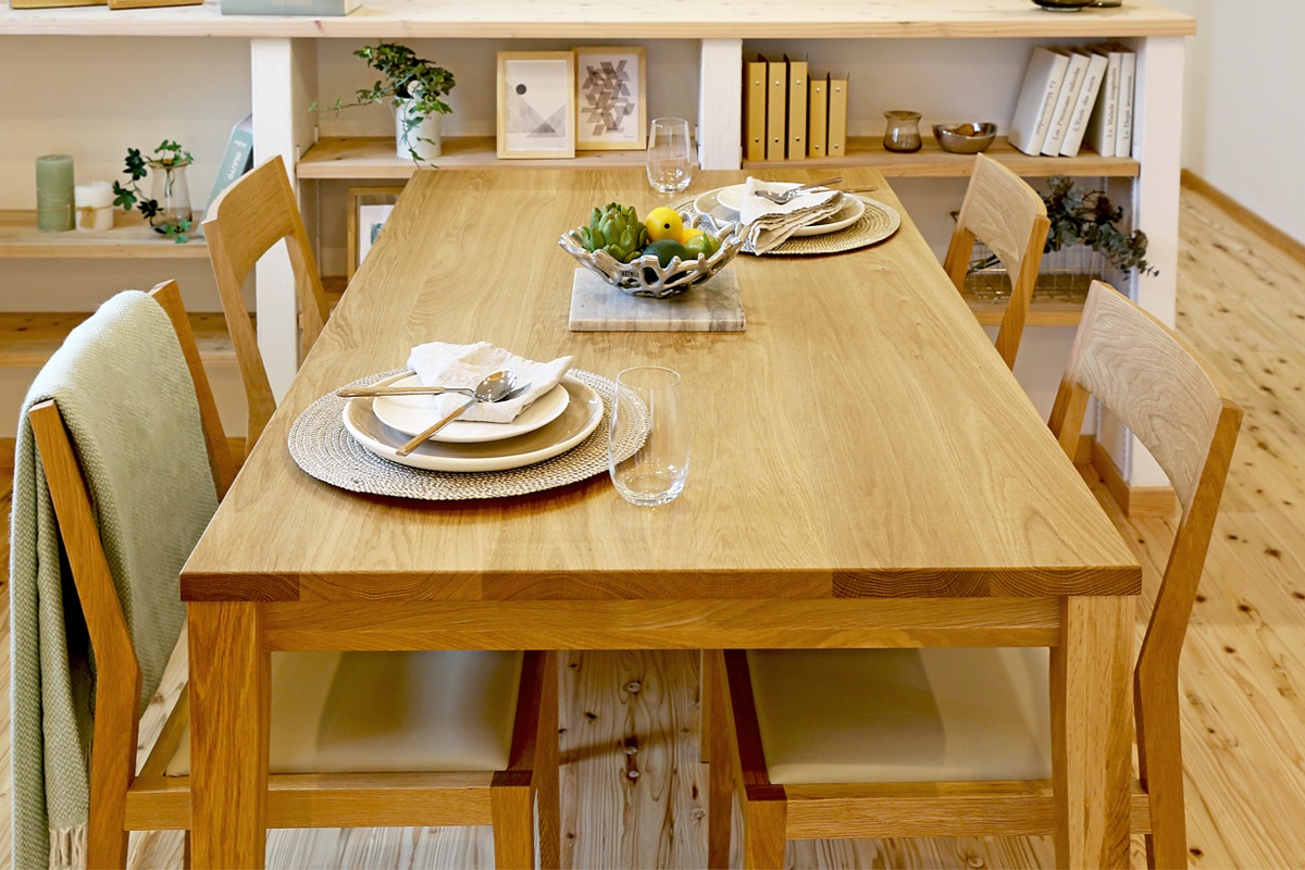 PLAIN DINING TABLE サイズオーダーオーク