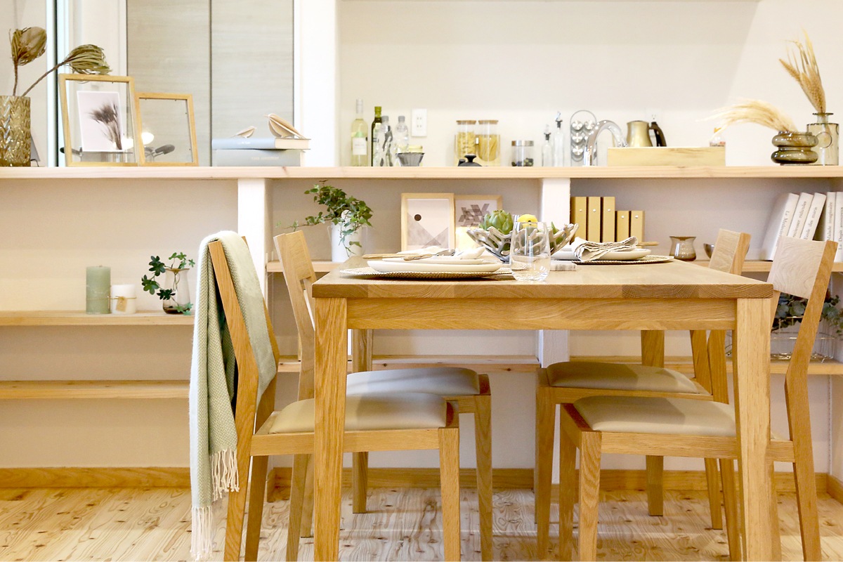 PLAIN DINING TABLE サイズオーダーオーク