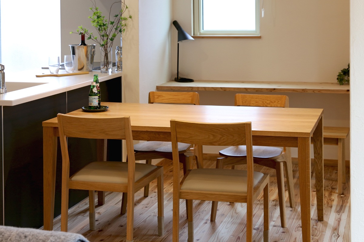 PLAIN DINING TABLE サイズオーダーオーク