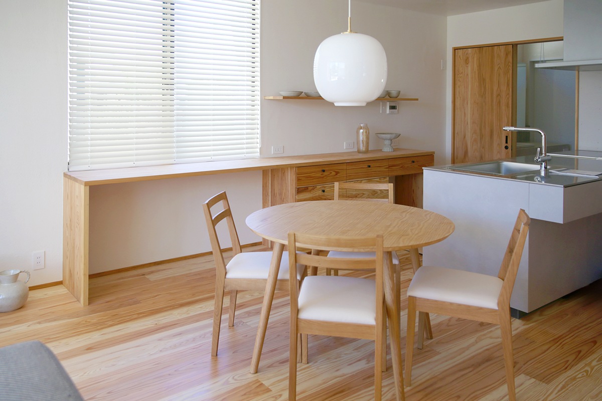 MALLOON DINING TABLE Φ90 オーク