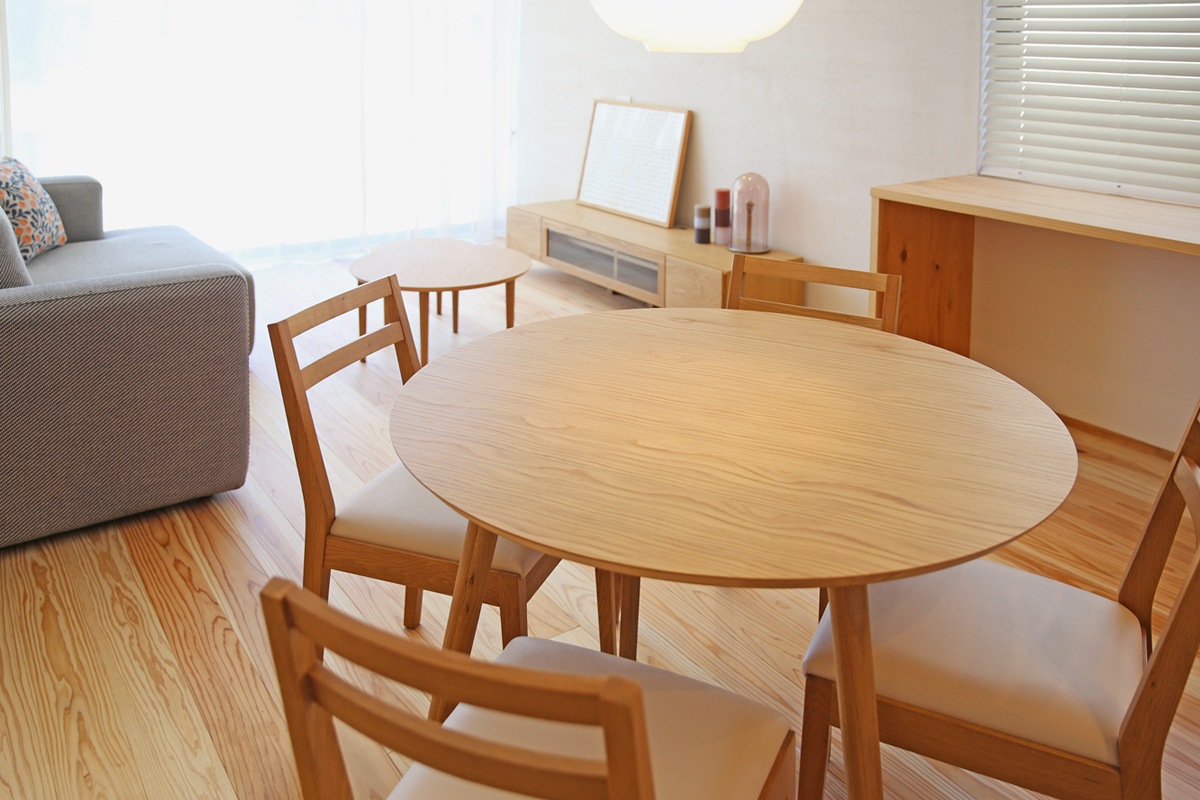 MALLOON DINING TABLE Φ90 オーク