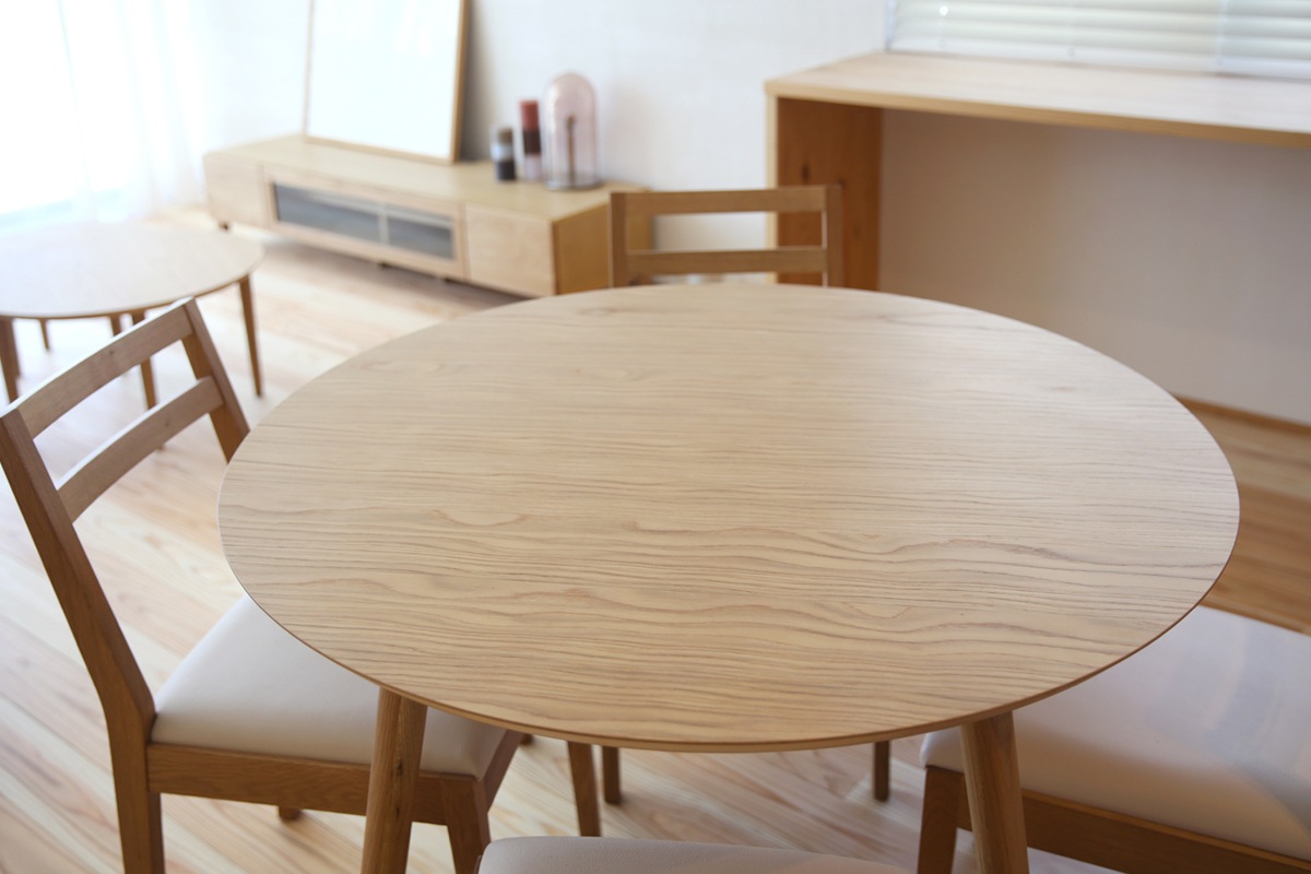 MALLOON DINING TABLE Φ90 オーク