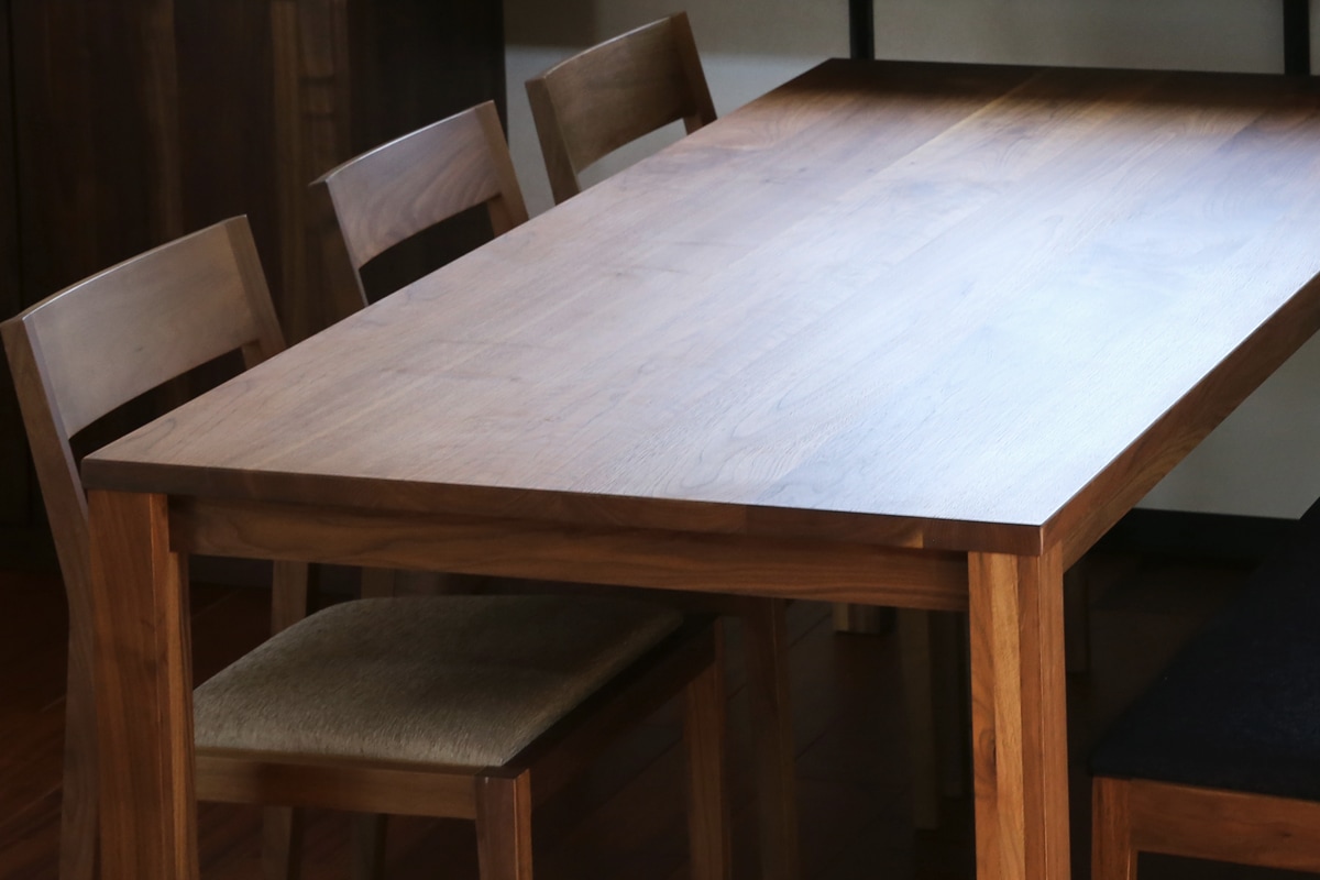 PLAIN DINING TABLE サイズオーダー ウォルナット