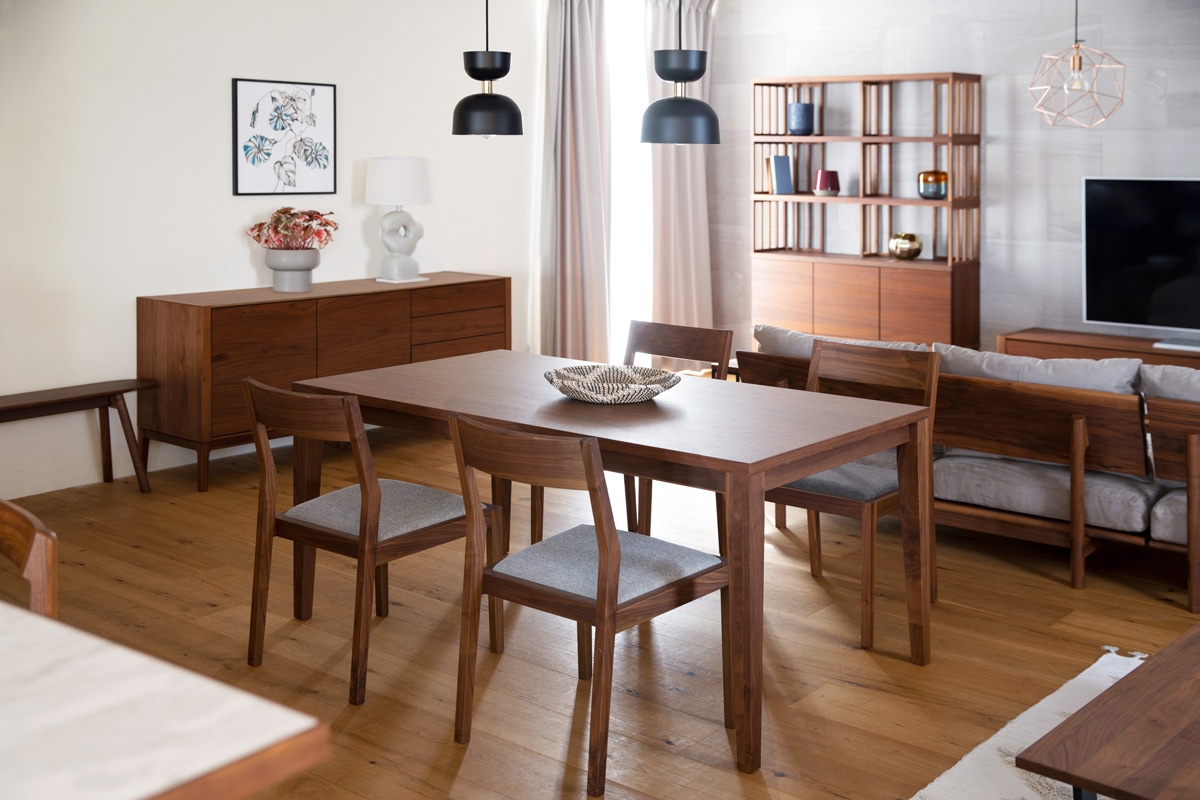 ダイニングセット 4人用 【C3】 COMMON DINING TABLE + KIEL CHAIR×4