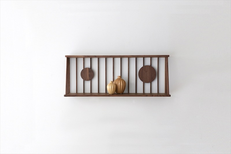 WALL RACK ウォールラック 120cm ウォルナット