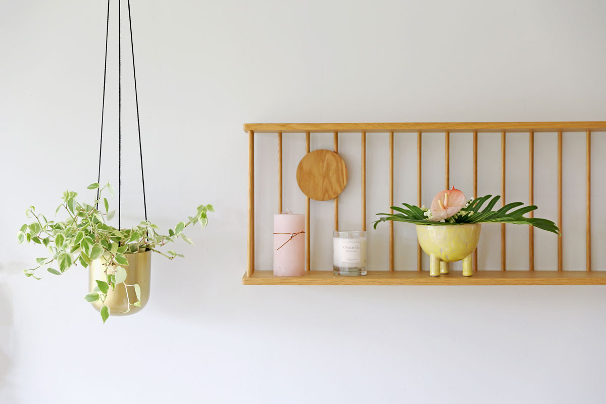 WALL RACK ウォールラック 120cm ウォルナット
