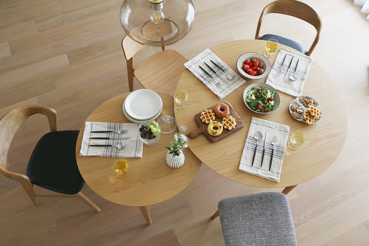 BALLOON バルーン ダイニングテーブル 伸長式 オーク