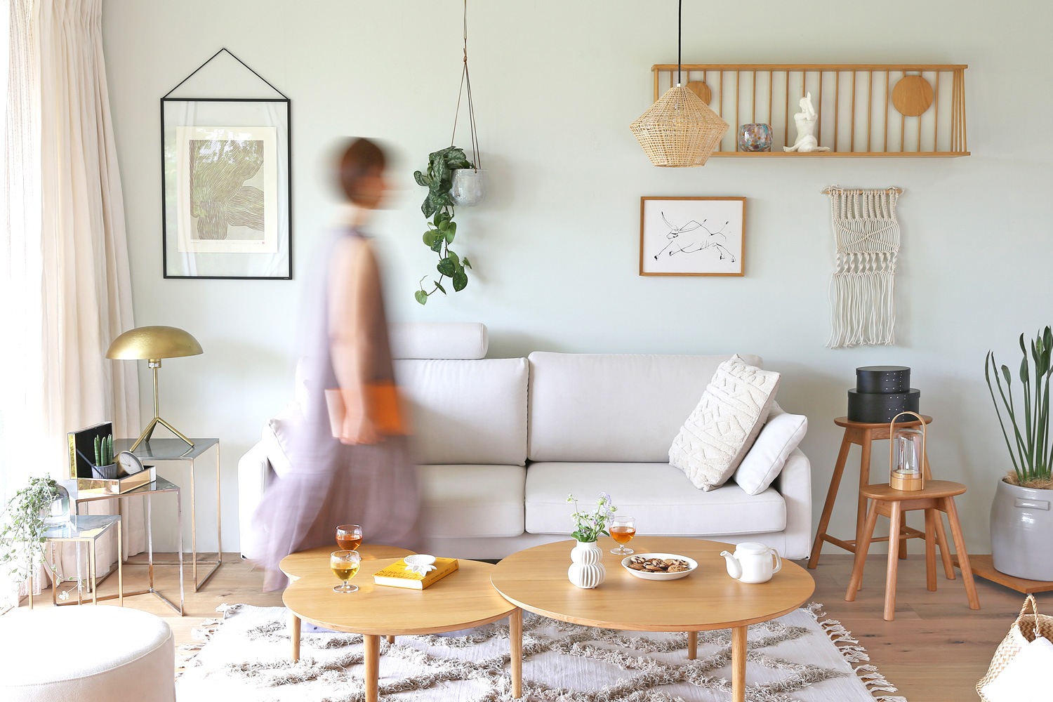 WALL RACK ウォールラック 120cm オーク