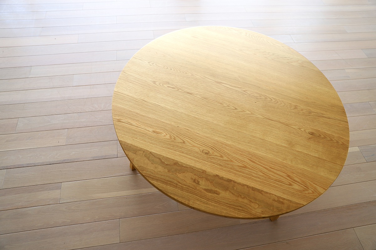 PLAIN ROUND LIVING TABLE【サイズオーダー】オーク