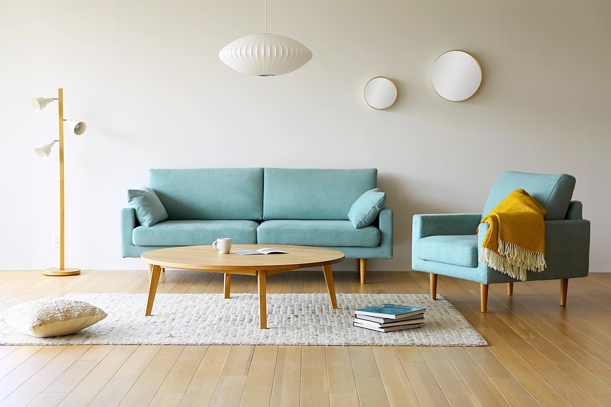 PLAIN ROUND LIVING TABLE【サイズオーダー】オーク