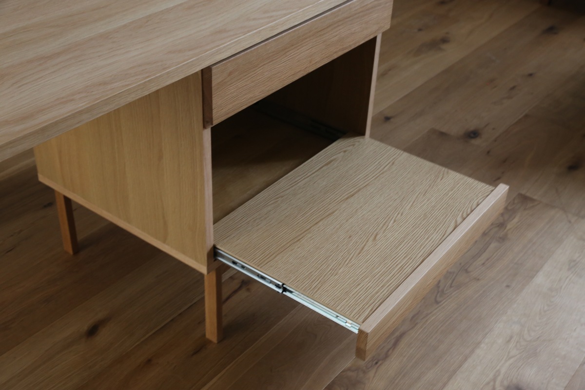 【廃番30％OFF】PLAIN DESK 60プリンター台 パーツ 天板奥行き 45～54cm 用 オーク