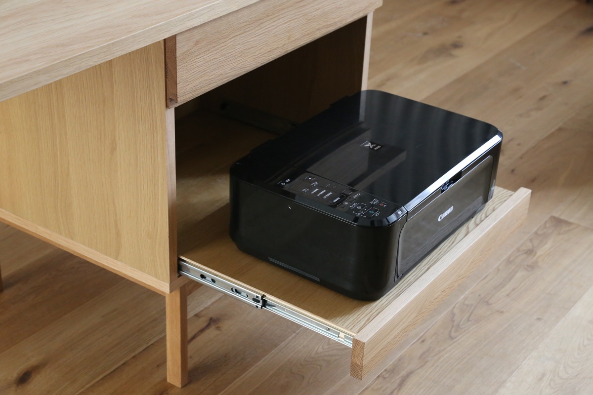 【廃番30％OFF】PLAIN DESK 60プリンター台 パーツ 天板奥行き 45～54cm 用 オーク