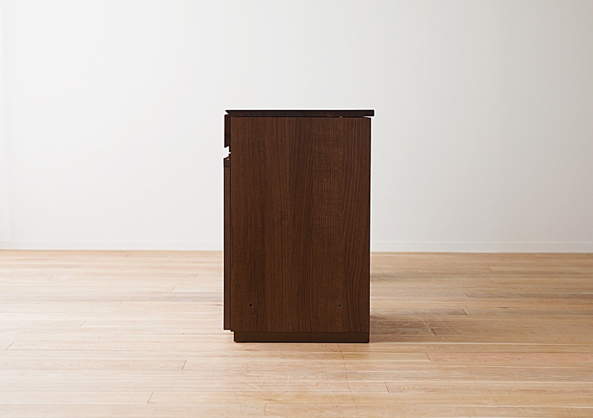 ASTER 60ガラス扉 ウォルナット ※天板別売り